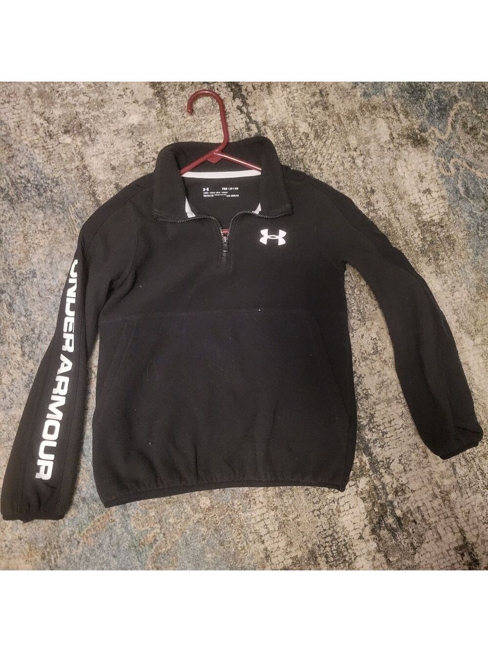 Under Armour Black Pullover Sweatshirt Size Youth Small